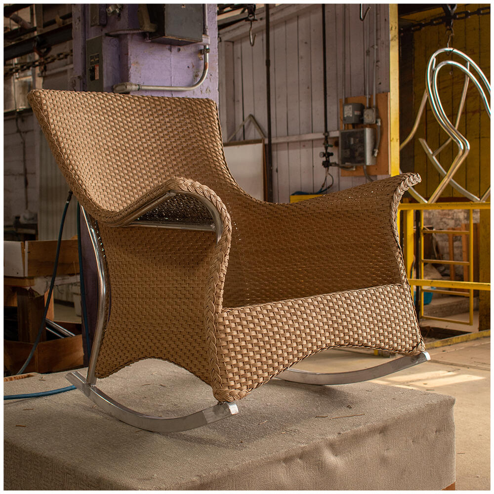 Unfinished Mandalay Rocking Chair shown after upholstery