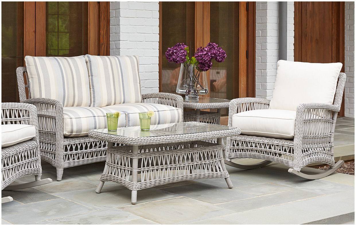 Mackinac Outdoor Woven Vinyl Seating